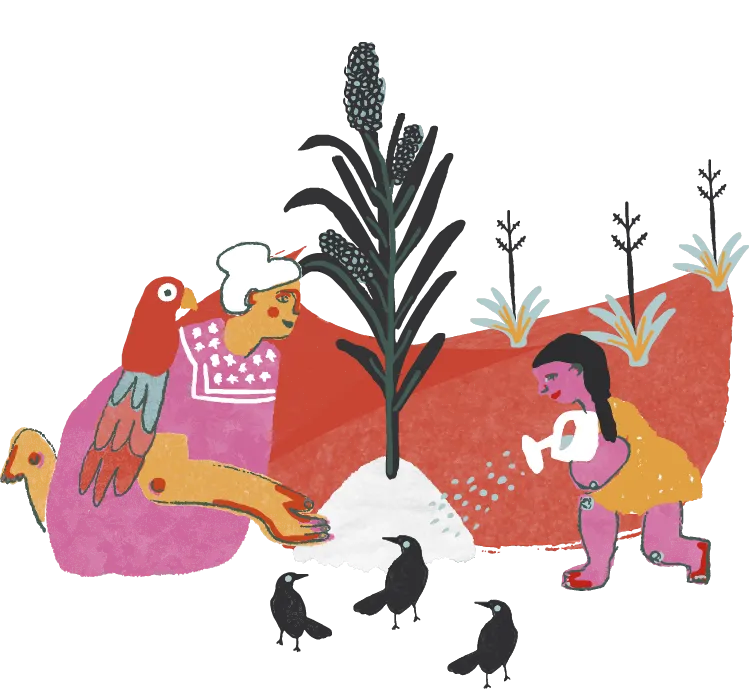 Ilustración artística del encuentro de la Fondation Chanel